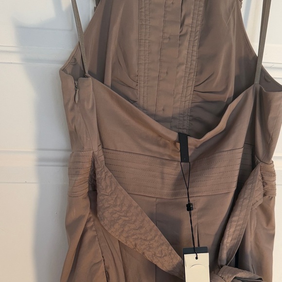 NWT BCBGMaxAzria Halter Ruffled Mini Dress - Picture 9 of 9